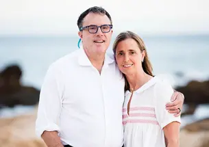 Pete Briger and his wife, Devon