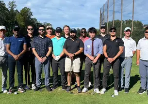 Princeton student veterans and instructors at Sprindale Golf Course