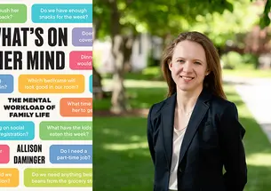 Allison Daminger ’12 and the cover of her book, "What's on Her Mind."