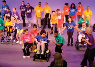Children take part in the Dancers Realize Excellence through Arts and Movement (DREAM) Project, an inclusive dance program where children with a wide range of physical, intellectual, developmental, and neurodivergent disabilities dance with children without disabilities
