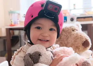 Brenden Lake’s daughter, Luna, participated in a study that recorded her experiences for one hour each week. The data was collected by a camera attached to a helmet worn by Luna. Lake hopes to use this data to train an AI model.