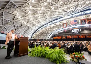 Alumni Association President Ryan Ruskin ’90, whose updates included the kick off of the 200th anniversary of the Alumni Association celebration