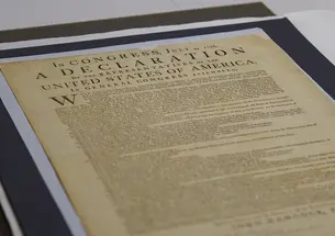 Princeton’s original “Dunlap Broadside” printing of the Declaration of Independence.