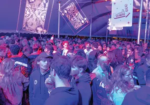 REUNIONS_Teens party 1.jpg they want to dance with all their friends at the fifth reunion tent.