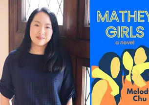 Melody Chu &rsquo;01 and the cover of her book "Mathey Girls."
