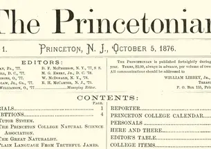 The Oct. 5, 1876, issue of The Princetonian