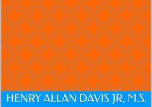 Bright orange cover with a geometric pattern. The Book's title is up top and the author's name is closer to the bottom in a blue box.