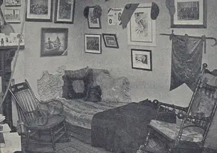 A Princeton dorm room, circa 1895. (PAW Archives)