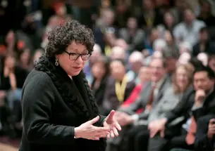 20170401_SotomayorS_DJA_367.jpg Supreme Court Justice Sonia Sotomayor ’76 speaks at the ¡Adelante Tigres! conference in 2017.