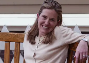 Caroline Elkins of Cambridge, Mass., poses for photos Monday, April 17, 2006.