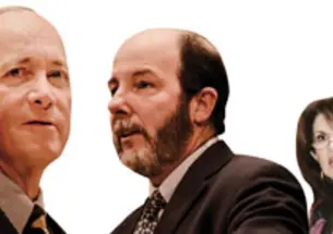 Left to right: Christopher Chyba, Mitch Daniels ’71, Arminio Fraga *85, Marta Tienda, Mitchell Duneier