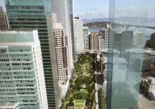 In Claire Maxfield *03’s plan for the Transbay Transit Center, the roof will support a five-block ecosystem.