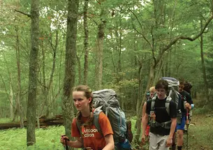 Backpack-On-Trail.jpg Amy Ousterhout '13, one of the student leaders for PA-64.