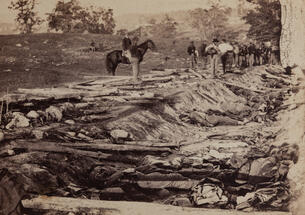 “View of Ditch” —  The ditch was used as a Confederate rifle pit during the Battle of Antietam. 