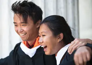 New grads: Chris Leung ’13 and Iris Zhou ’13