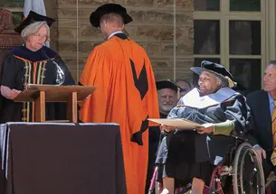 Toni Morrison, the Nobel Prize-winning writer and Princeton professor emerita, was one of six honorary-degree recipients.