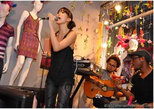 Baiyu Chen ’08 performs at the release party for her recent mixtape, “Hunter,” at the New York City store of clothing designer Custo Barcelona, in June.Baiyu Chen ’08 performs at the release party for her recent mixtape, “Hunter,” at the New Y