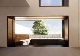 Dawn Redwood Rendering copy.jpg Terrace view from gallery, design rendering by Adjaye Associates.