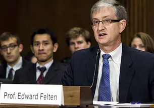 Editor-Felten.jpg Professor Edward Felten testifies about Big Data before the U.S. Senate Judiciary Committee Oct. 1.
