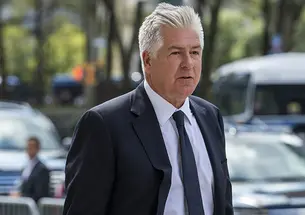 Donald Trump’s attorney Evan Corcoran ’86 arrives at Brooklyn Federal Court in New York on Sept. 20, 2022.