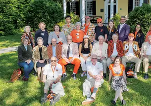 Group photo of class secretaries: Class Scribes