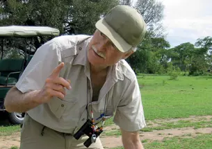 In the field in East Africa, Jenkins ­discusses evolutionary traits of the hippopotamus. The undated photo was taken within the last few years.