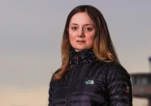 Alice Goffman *10, who conducted her research in Philadelphia, outside the city’s detention center in February.