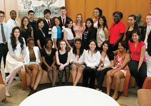 High-school students — winners of the Princeton Prize for Race Relations — presented their projects at a two-day symposium sponsored by the Class of 1966.