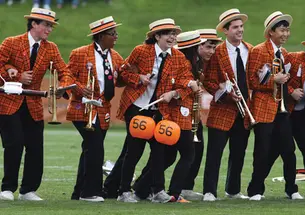 LIVE.Band_group.jpg Running, jumping, playing, and swaying all were part of the show by the Princeton band at the Lehigh game in September.