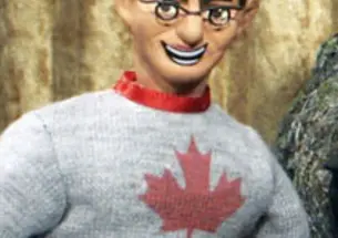 LIVE.Books_Horn.jpg Charles Horn *95, shown as he appears as a puppet on the comedy show “Robot Chicken,” was a software engineer before becoming a comedy writer.