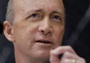 Indiana Gov. Mitch Daniels ’71 giving his State of the State address in January.