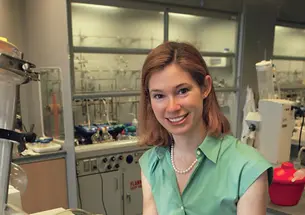  The research of assistant professor Abby Doyle, who joined the faculty in 2008, is changing the way molecules are coupled together.