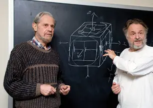 Simon Kochen, left, and John Conway have devised what they call the “Free Will Theorem.”