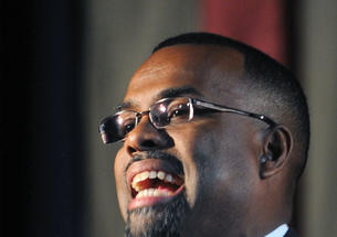 Professor Eddie S. Glaude Jr. *97 says he sought to “debunk the myth of the black church as ­necessarily prophetic.”   