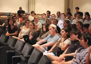 Cynthia Cherrey, vice president for campus life, spoke at a May 11 forum to students concerned about proposed Greek life regulations. Afterward she said the ­University is not trying to ban fraternities and sororities completely. “We’re meeting and w