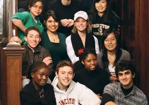 LIVE.NB_HalftimeB.jpg Participants in the third annual Halftime Retreat — “a midterm assessment” for sophomores.