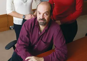 LIVE.NB_PerryCook.jpg Working on the Aphasia Project are Professor Perry Cook and graduate students Xiaojuan Ma, left, and Sonya Nikolova.