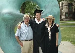 LIVE.NB_Sittenfeld.jpg Paul Sittenfeld ’69, left, with his son, P.G. ’07, and his wife, Betsy, is leading an effort to find new ways to meet the needs of disaffected alumni.