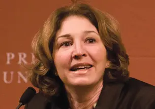 “I have loved being dean of this extraordinary school,” said Anne-Marie Slaughter ’80, shown Jan. 20 before she notified faculty that she was resigning as dean of the Woodrow Wilson School.