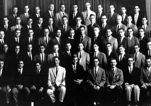 Members of the Woodrow Wilson Society in 1960-61, in a photo published in the Bric-a-Brac.