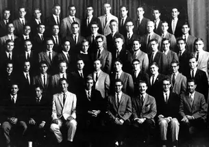 Members of the Woodrow Wilson Society in 1960-61, in a photo published in the Bric-a-Brac.