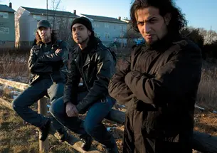 From left, Firas Al-Lateef, Faisal Talal, and Marwan Riyadh, members of the Iraqi heavy-metal band Acrassicauda, in Elizabeth, N.J., in February. A fourth member, Tony Aziz, is not pictured.