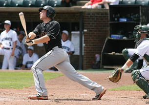 Sam Mulroy ’12 was 6-for-11 at the plate against Dartmouth.