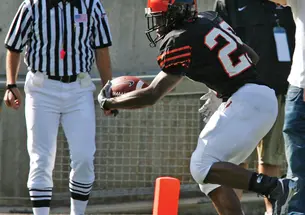 Running back Meko McCray ’11’s 12-yard run was Princeton’s only touchdown against Brown.