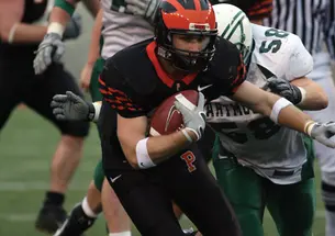 R.C. Lagomarsino ’09, above, suffered a concussion vs. Dartmouth in 2006. Dr. Margot Putukian, below, led the development of Princeton’s concussion-management plan.