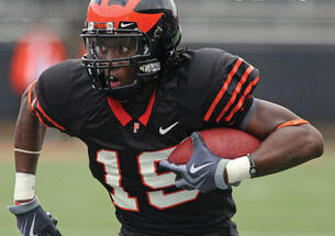 Trey Peacock ’11 caught two touchdown passes against Cornell.