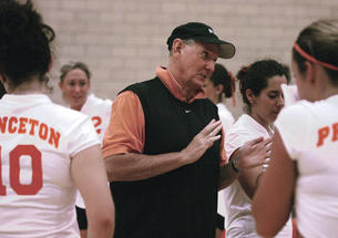 Glenn Nelson coached the women's and men's volleyball teams for nearly three decades. 