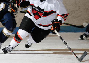 Kevin Kaiser ’10 assisted on one of Princeton's goals against Norte Dame Dec. 7