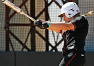 Kelsey Quist ’10 hit 14 home runs this year, tying classmate Jamie Lettire ’10 for the Ivy League lead.