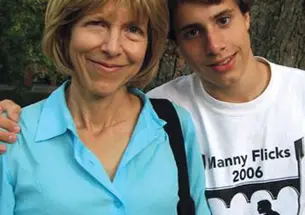 Cynthia Chase ’75 today with her son, William Culler-Chase.